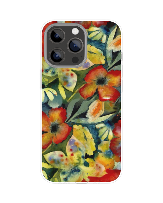 Aesthetic Flowers Pattern Themed Phone Case