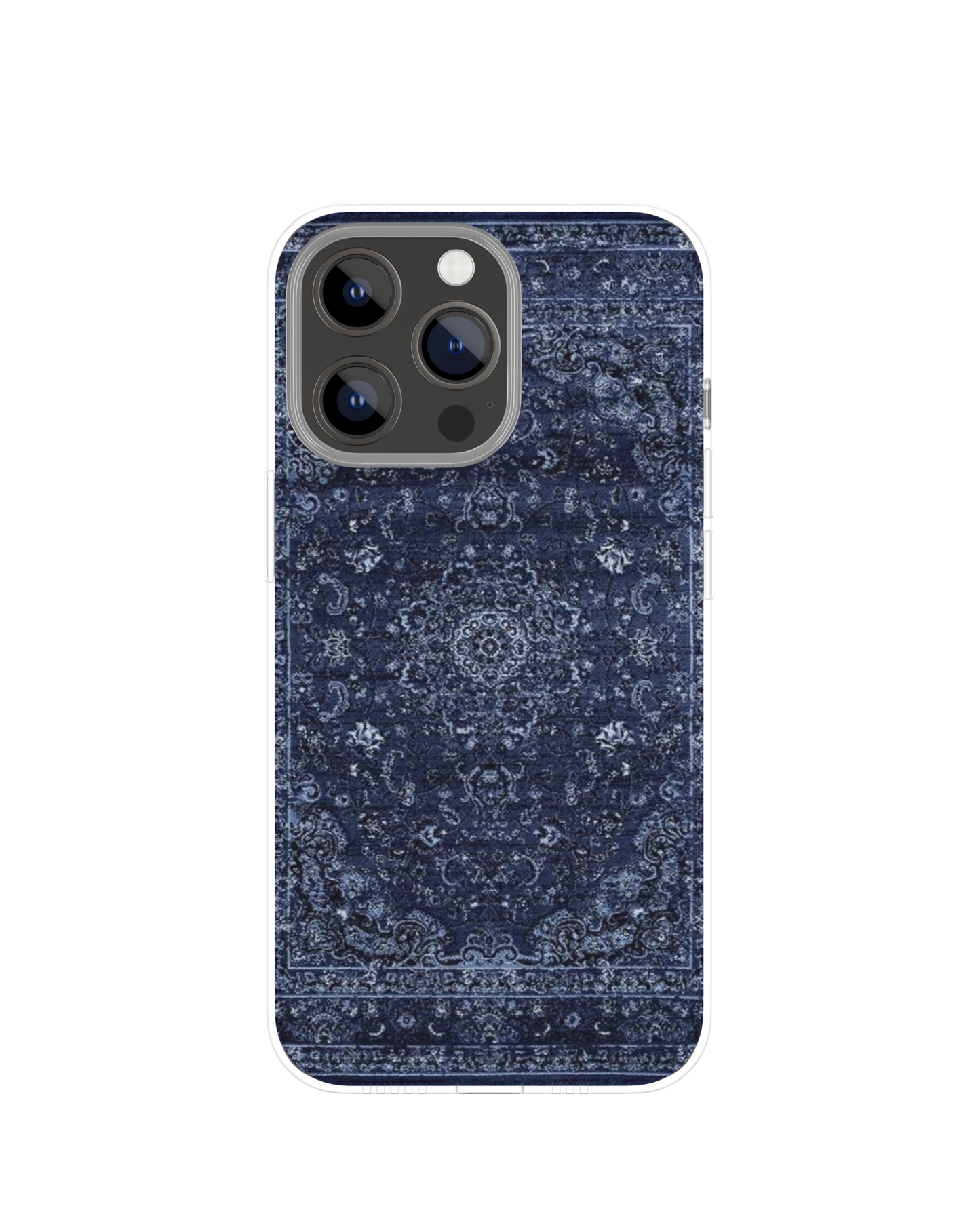 Blue Arabic Pattern Themed Phone Case