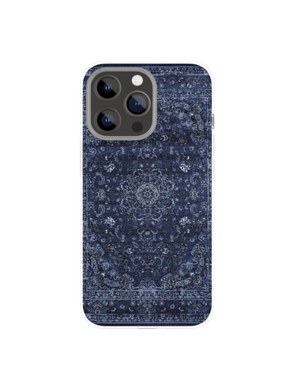 Blue Arabic Pattern Themed Phone Case