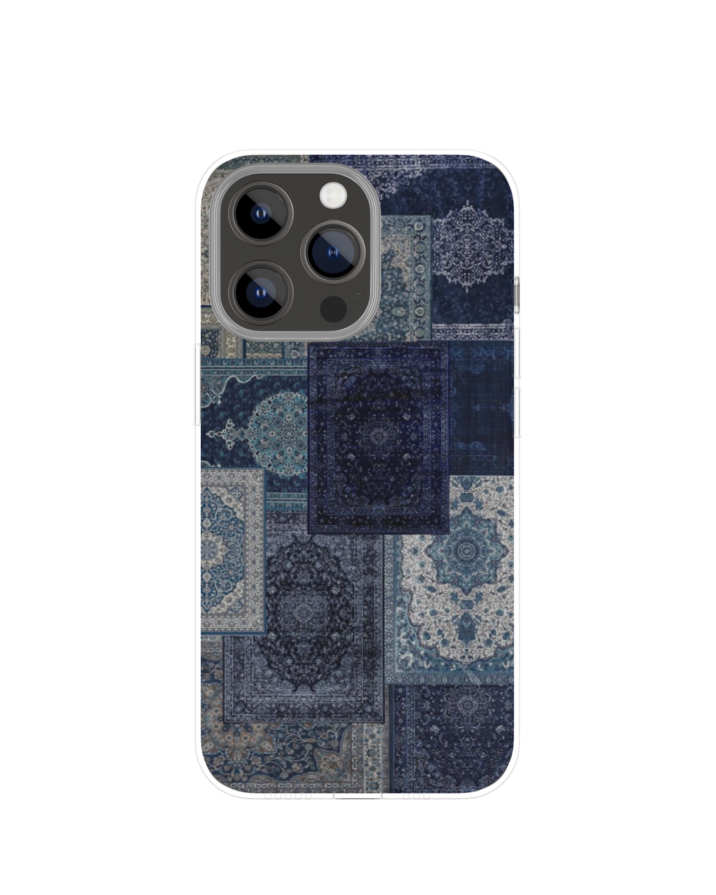 Blue Arabic Pattern Themed Phone Case