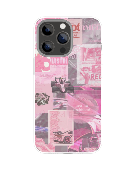 Girly Pink Cars Themed Phone Case