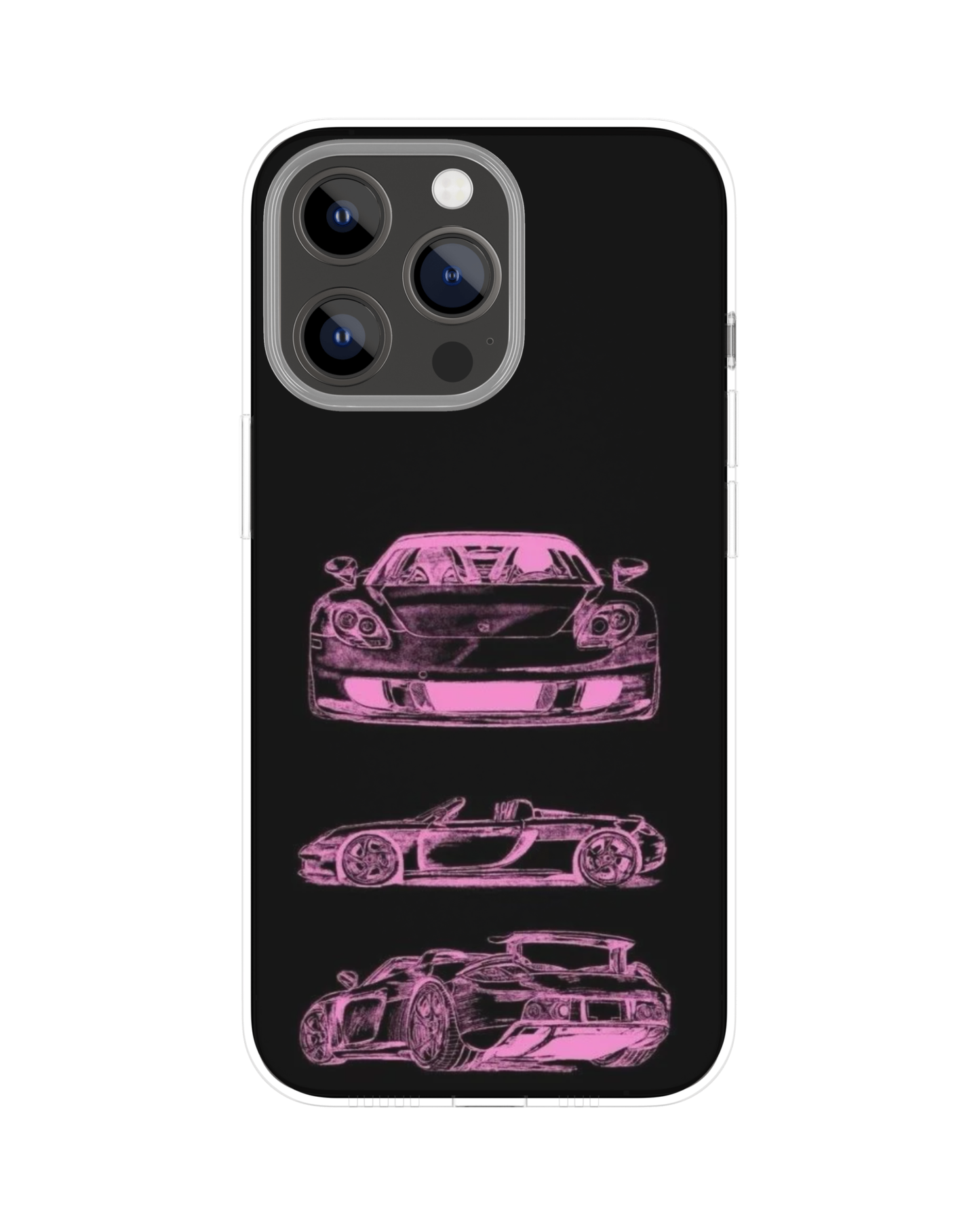 Girly Pink Cars Themed Phone Case